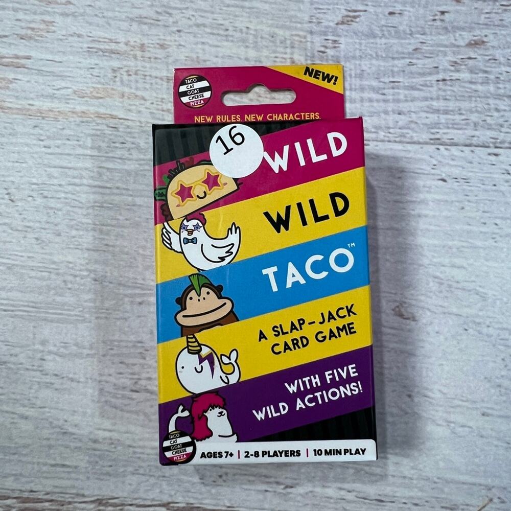 Taco Cat Goat Cheese Pizza Wild Taco Card Game NEW